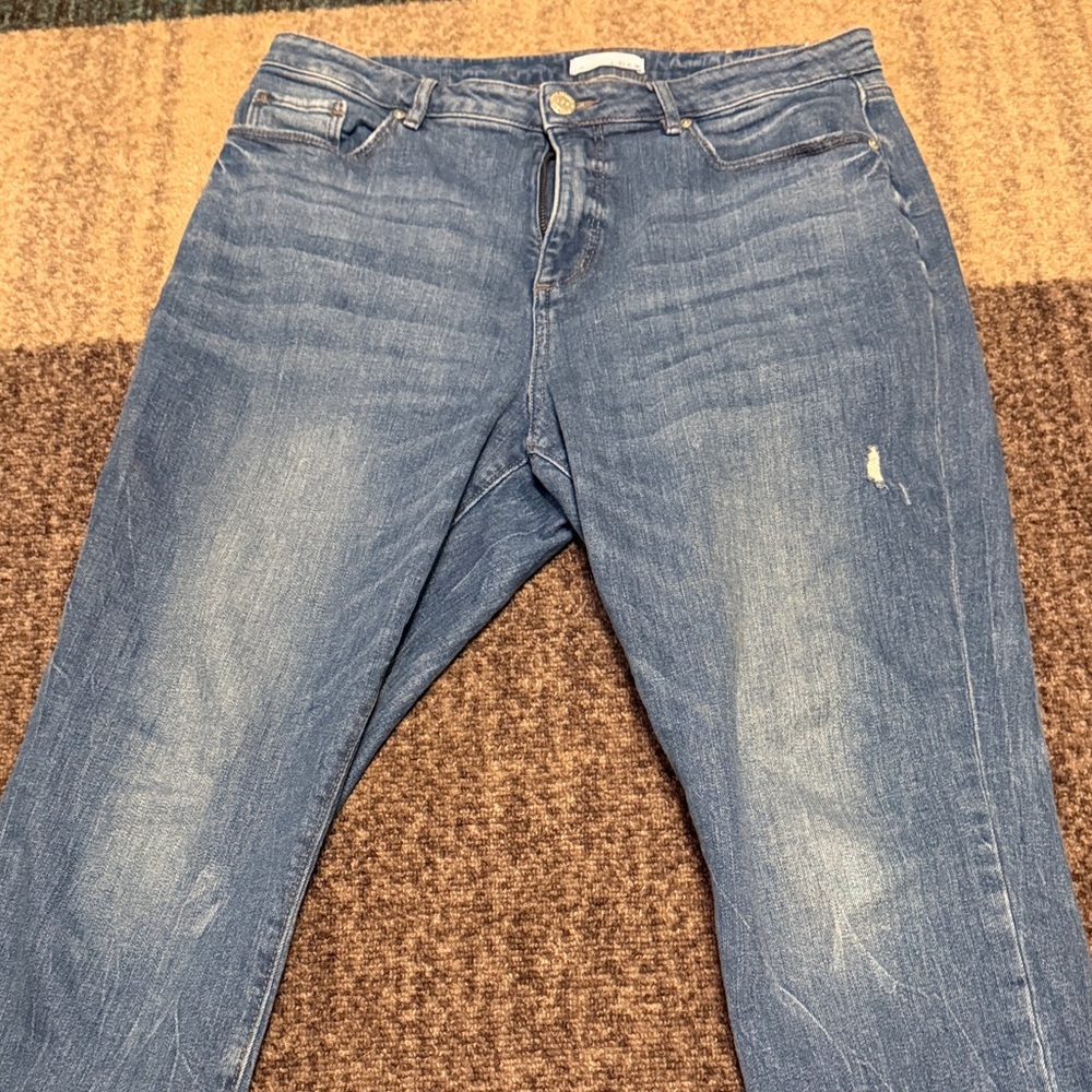 LOFT High Waist Curvy Skinny Ankle Jeans Size 12